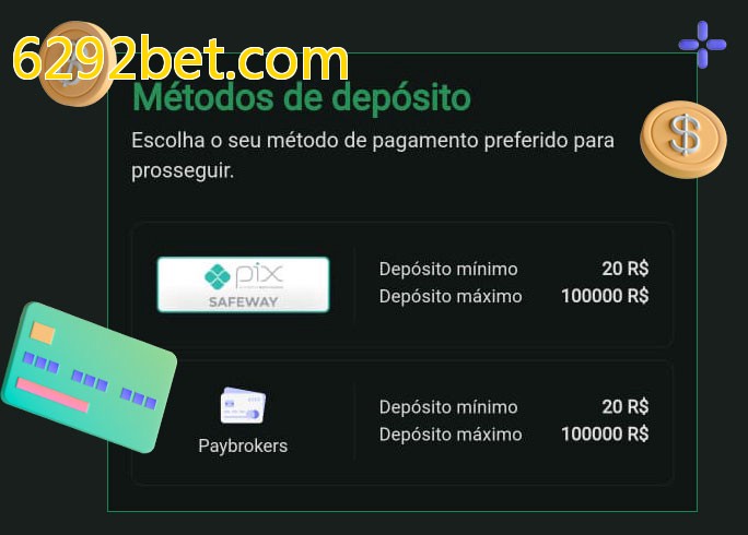 O cassino 6292bet.combet oferece uma grande variedade de métodos de pagamento