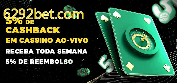 Promoções do cassino ao Vivo 6292bet.com